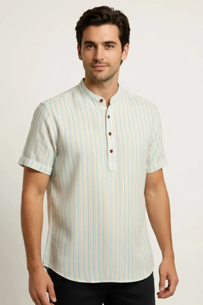 Premium short sleeve stripe shirt - Dan Flashes
