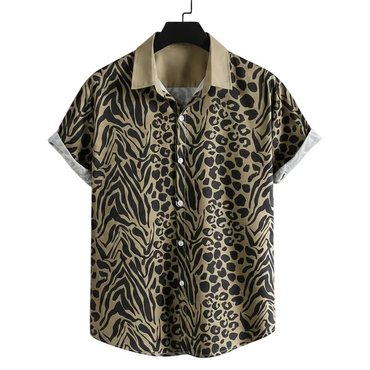 Animal print party shirt for men in- - Dan Flashes