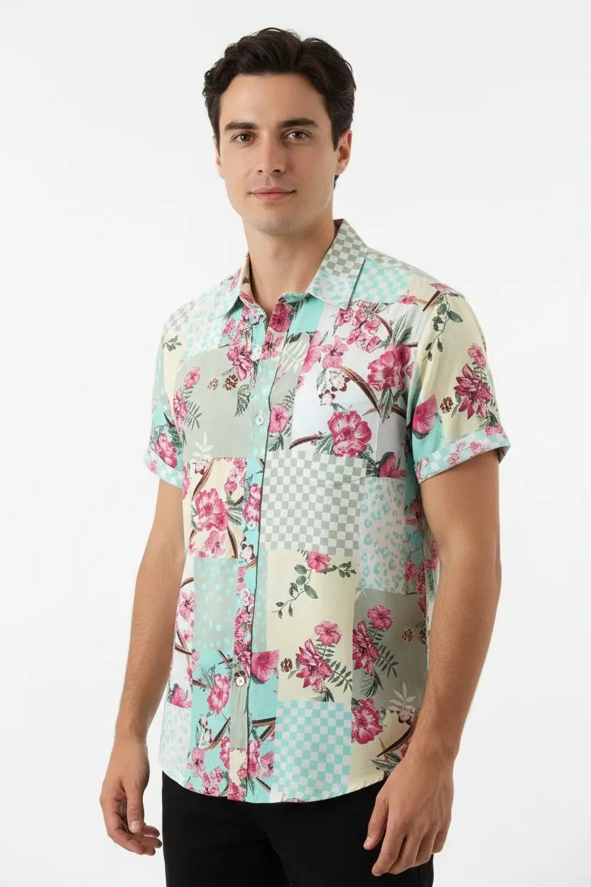 Short-sleeve beach shirt - Dan Flashes