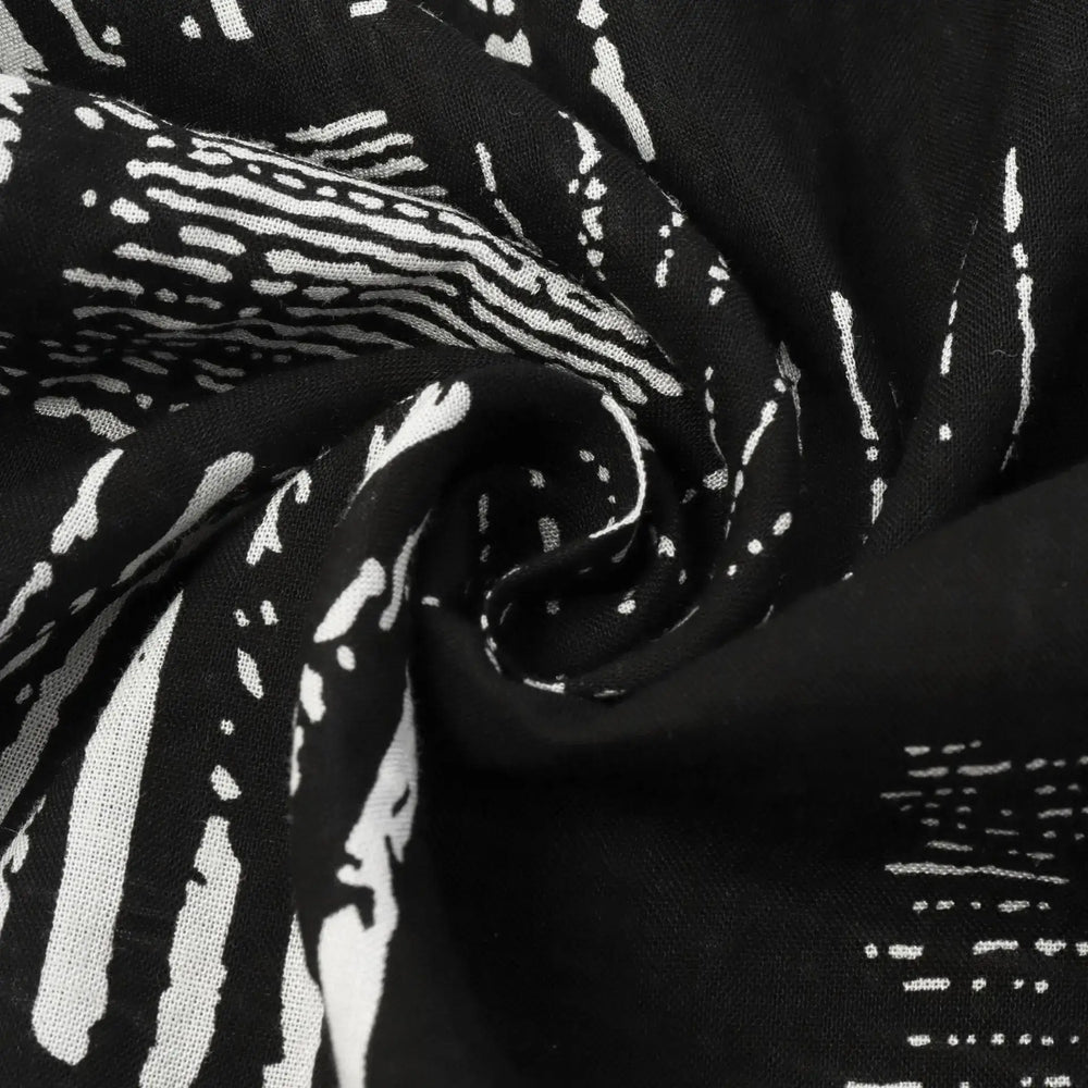 Abstract Block Print Long Sleeve Shirt, pattern and fabric detail