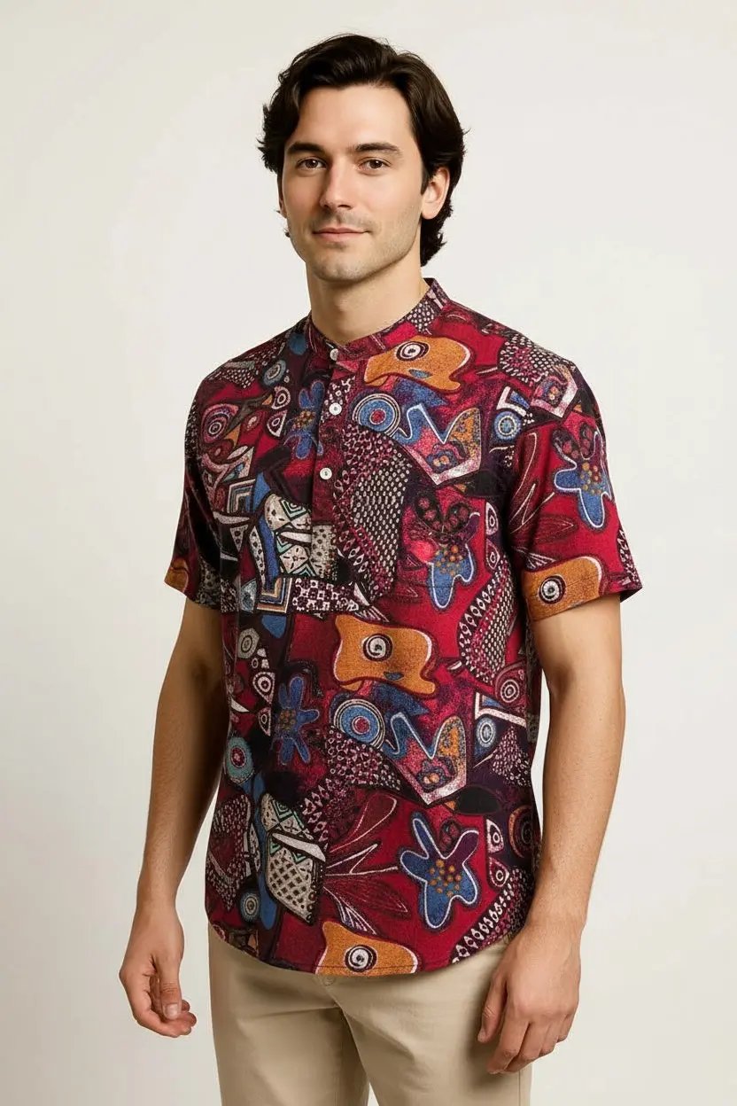 Summer Shirts - Button up Pattern Shirt's Danflash.shop