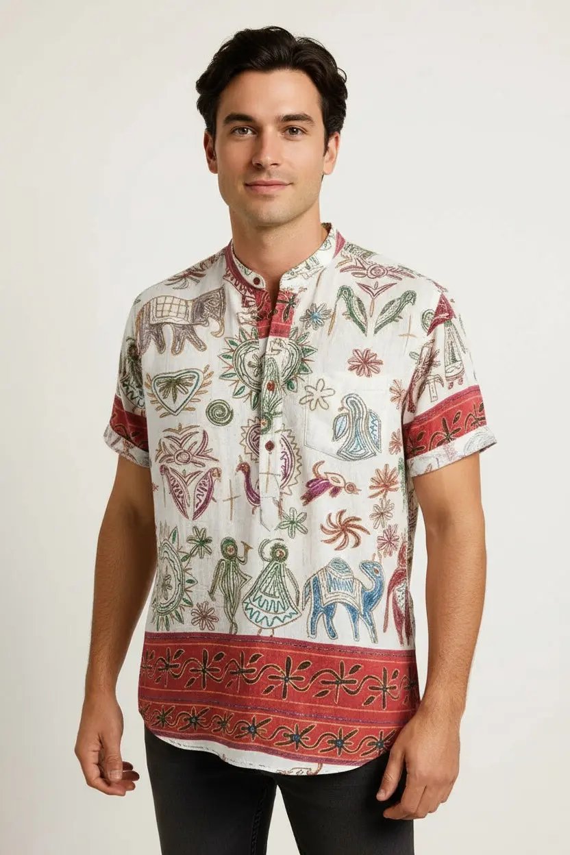 Tribal pattern shirts men - Dan Flashes
