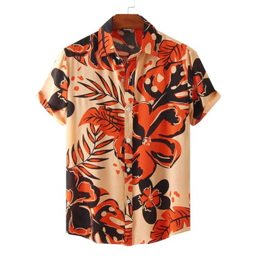 Tropical Button-Up Shirt for men in bamboo hemp - Dan Flashes