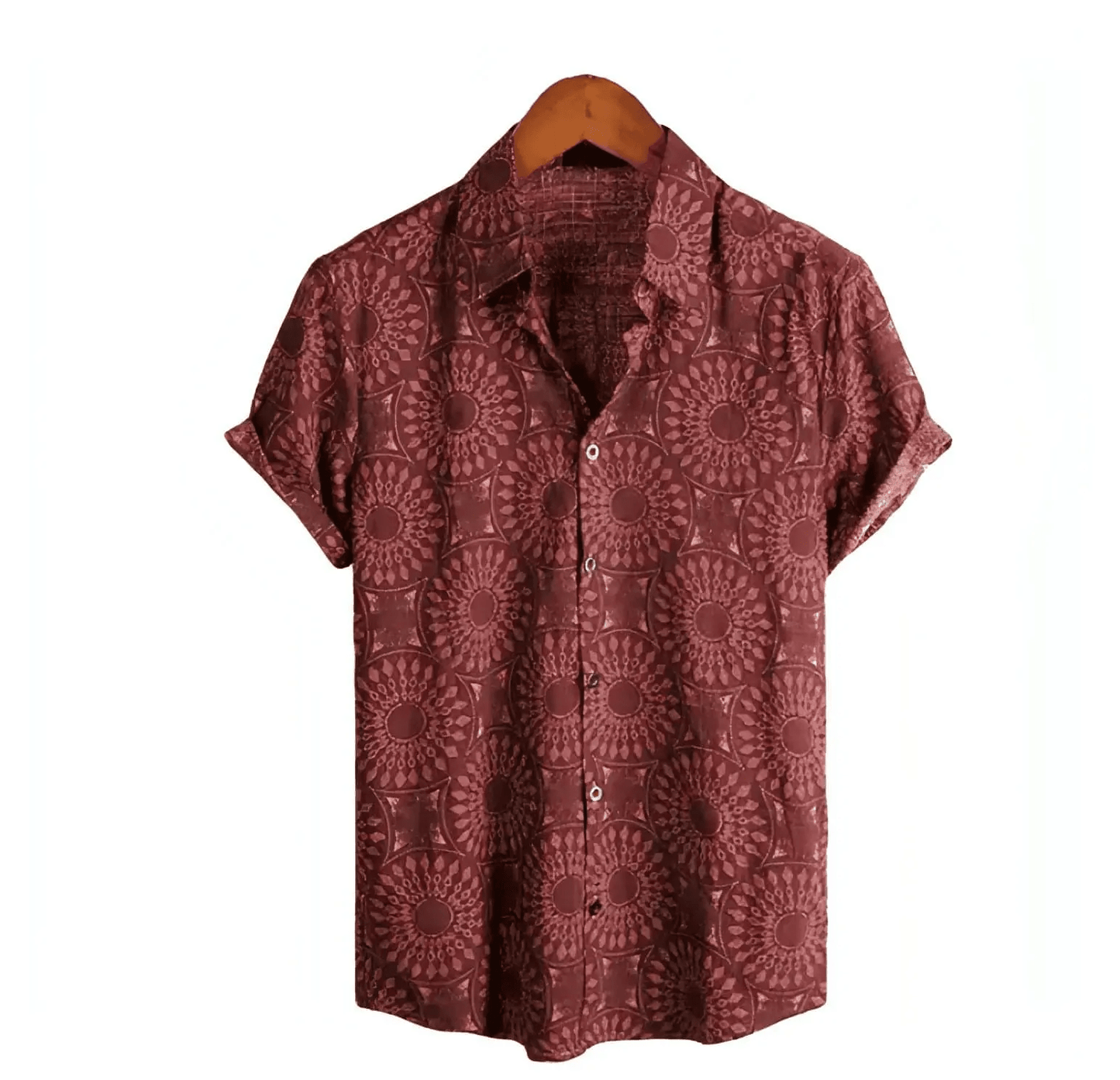 Button up Shirts - Hawaiian Shirts - Beach Shirts - Shirt - Dan Flashes - Red - Buy Unique Men's Patterned Button Up Shirts at Dan Flashes - Elevate Your Style!