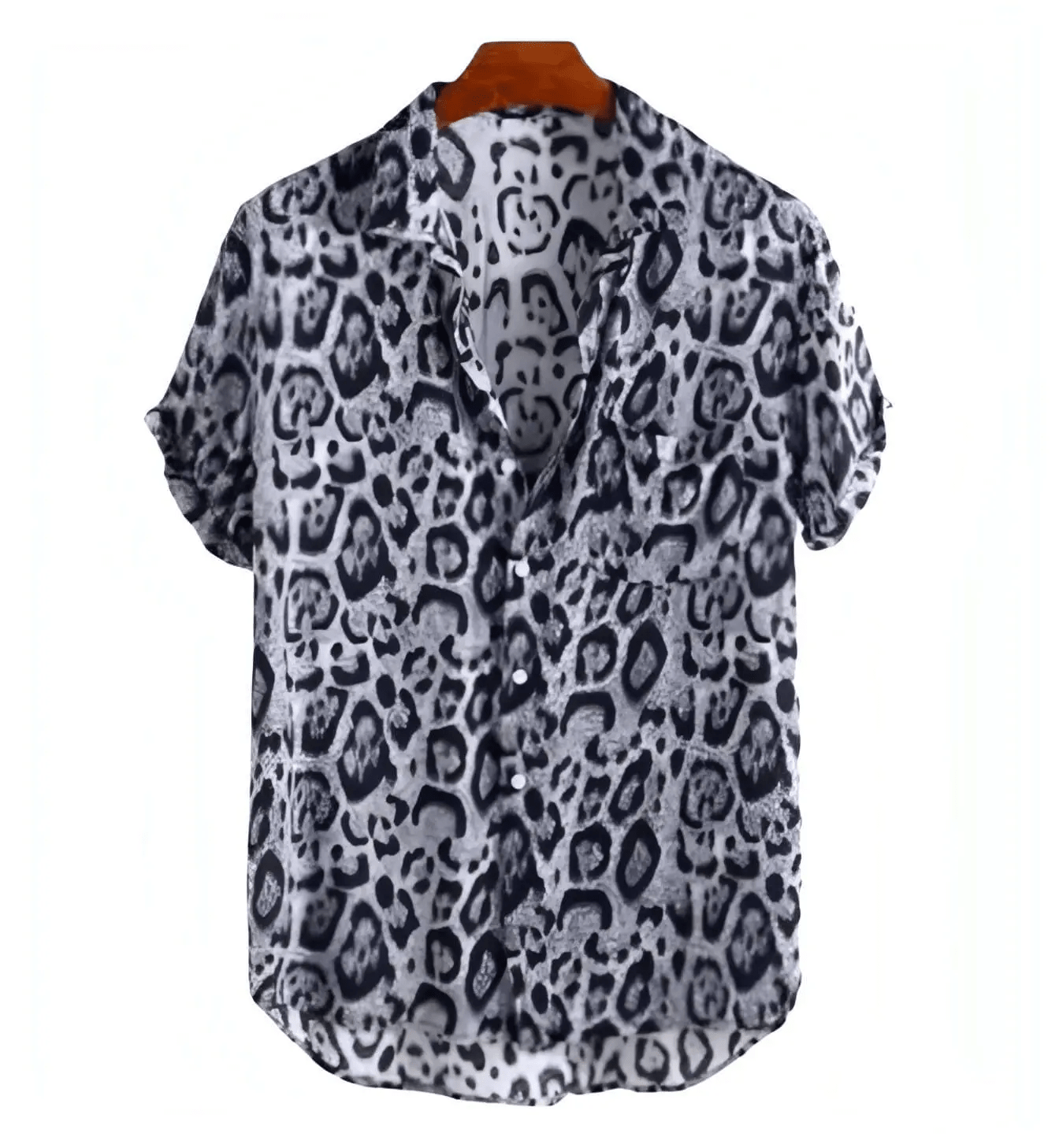 Cheetah Print Shirts - Shirt - Dan Flashes - White - Cheetah print shirts - Dan Flashes