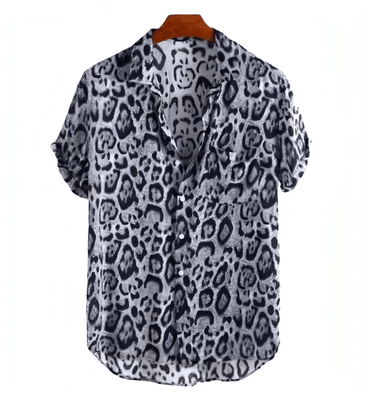 Cheetah Print Shirts - Shirt - Dan Flashes - White - Cheetah print shirts - Dan Flashes