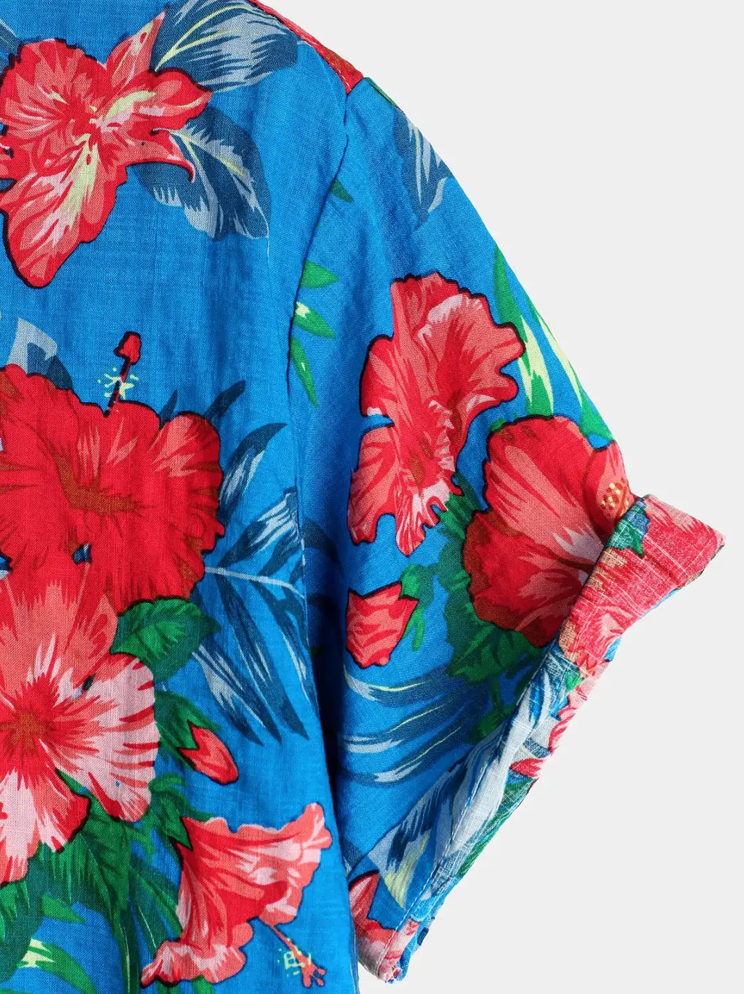 Cotton Tropical Hawaiian Blue Shirt - Dan Flashes - S - Cotton Tropical Hawaiian Blue Shirt Dan Flashes Dan Flashes