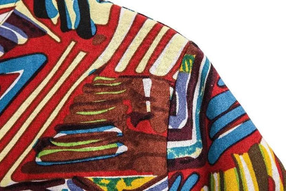 Crazy Pattern Shirts - Shirt - Dan Flashes - Medium - Crazy pattern shirts - Linen shirts