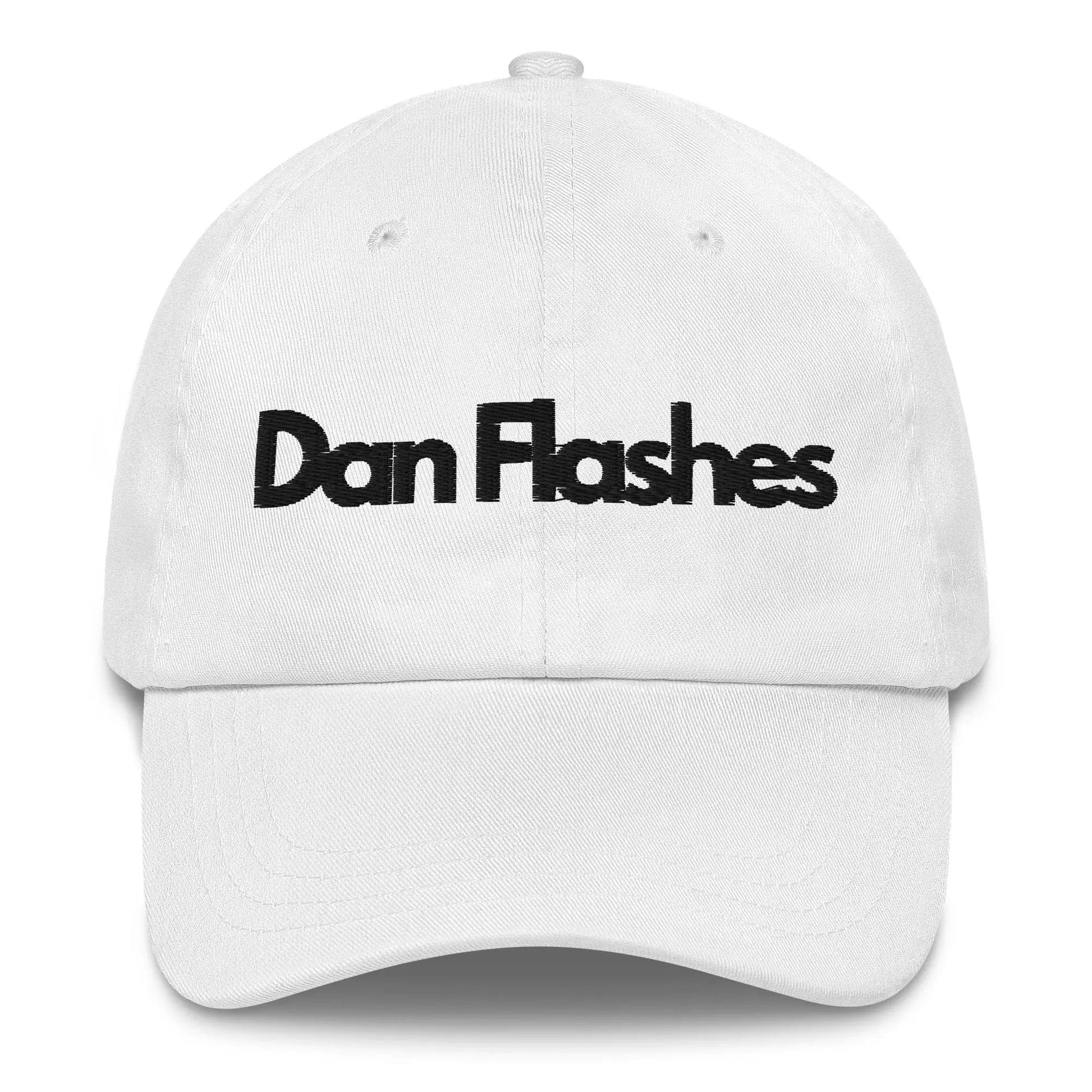 Dan Flashes Ball Cap - Dan Flashes - White - Dan - Flashes - Ball - Cap - Dan - Flashes