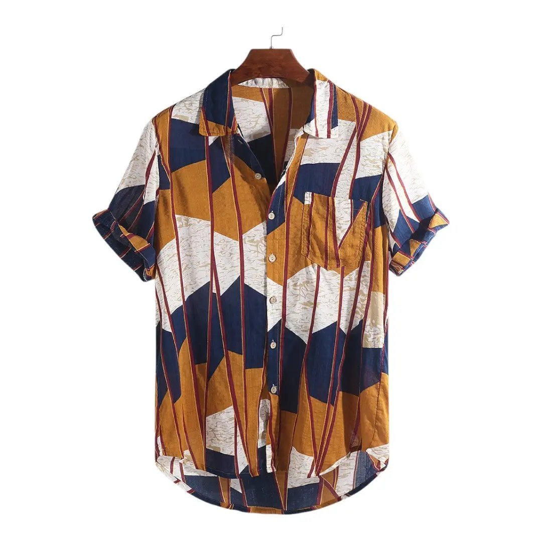 Men's Pattern Shirts - Beach Shirts - Shirt - Dan Flashes - Medium - Men's pattern shirts - Beach Shirts - Dan Flashes