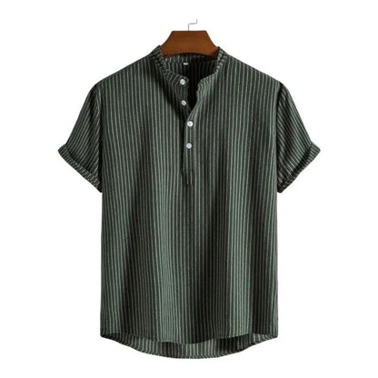 Mens Summer Shirts - Beach Shirts - Shirt - Dan Flashes - Green - Mens summer shirts - Beach Shirts - Dan Flashes