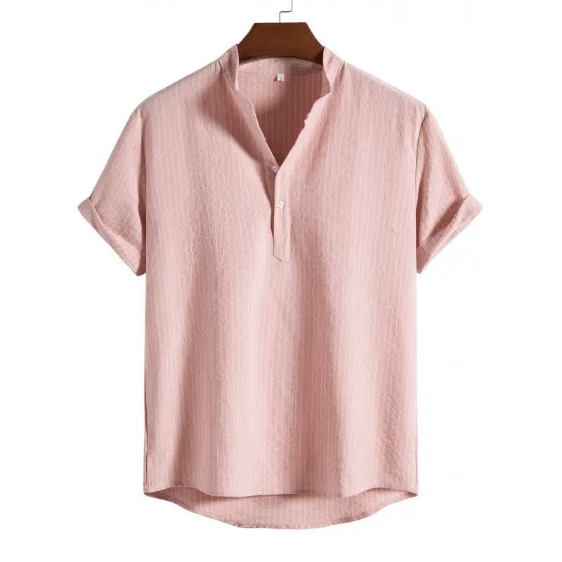Mens Summer Shirts - Beach Shirts - Shirt - Dan Flashes - Pink - Mens summer shirts - Beach Shirts - Dan Flashes