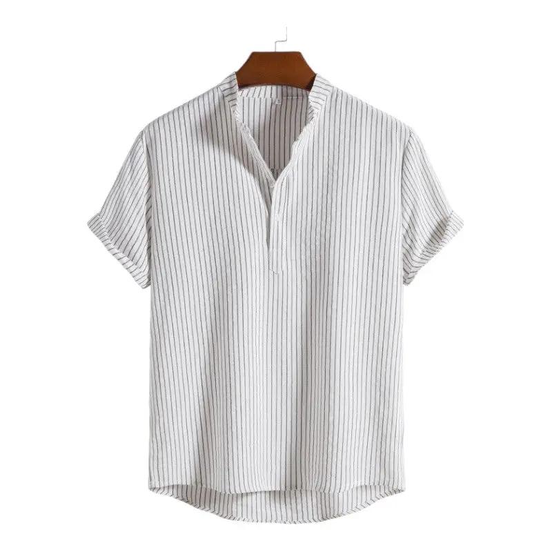 Mens Summer Shirts - Beach Shirts - Shirt - Dan Flashes - White - Mens summer shirts - Beach Shirts - Dan Flashes