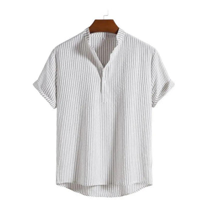 Mens Summer Shirts - Beach Shirts - Shirt - Dan Flashes - White - Mens summer shirts - Beach Shirts - Dan Flashes