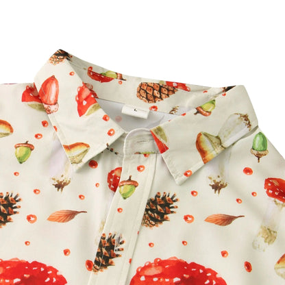 Mushroom Button Up Shirts - Shrooms - Shirt - Dan Flashes - Original - Mushroom button up shirts - shrooms - Dan Flashes