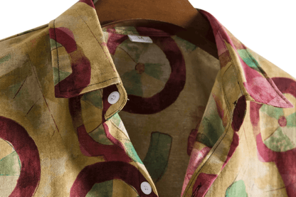 Premium Bamboo Hemp Button Up - Shirt - Dan Flashes - Small - Premium bamboo hemp button up - Dan Flashes