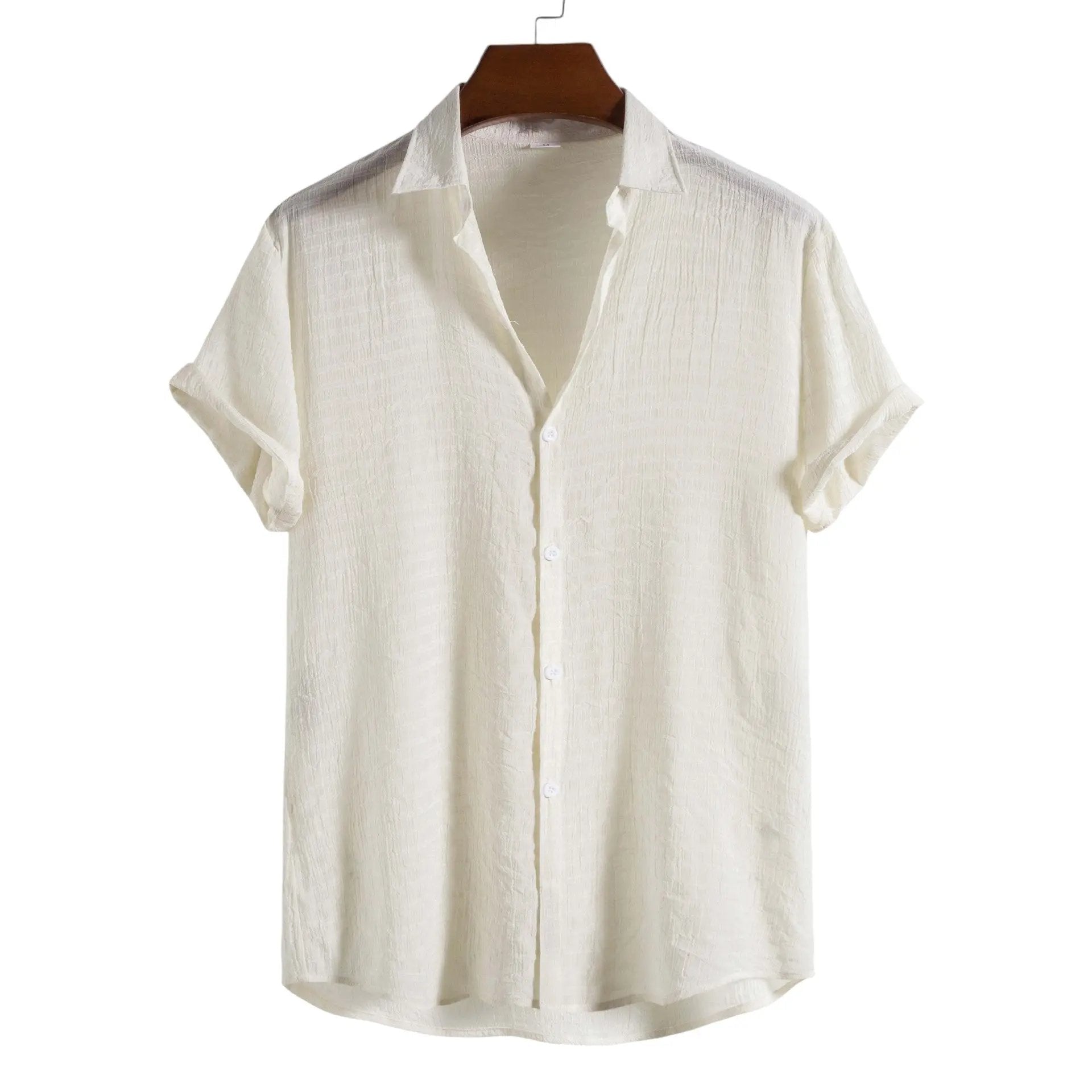 Premium Beach Shirt - Shirt - Dan Flashes - Cream - Premium beach shirt - Dan Flashes