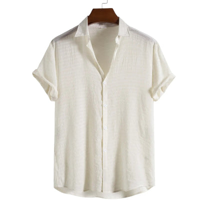 Premium Beach Shirt - Shirt - Dan Flashes - Cream - Premium beach shirt - Dan Flashes