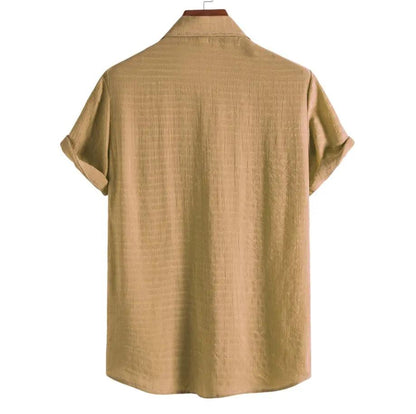 Premium Beach Shirt - Shirt - Dan Flashes - Khaki - Premium beach shirt - Dan Flashes
