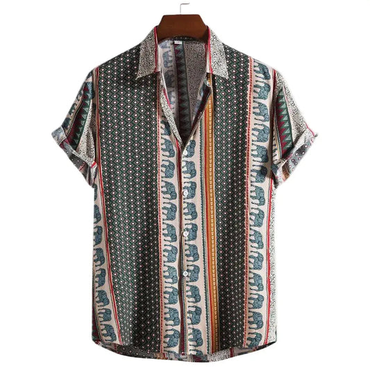 Summer Button Up Shirts - Hawaiian Shirts - Shirt - Dan Flashes - Small - Summer Button Up Shirts - Hawaiian Shirts My Store Dan Flashes Shirt