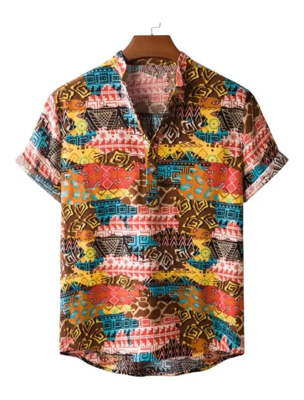 Summer Button Up Shirts - Shirt - Dan Flashes - Medium - Summer button up shirts Dan Flashes